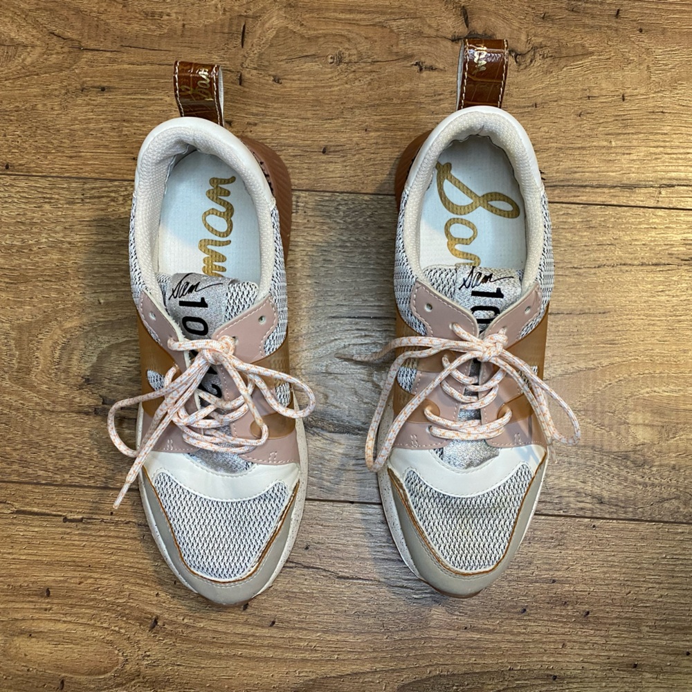 Sam Edelman Women's Darsie Pink Sneakers Size 7.5M - Picture 2 of 7